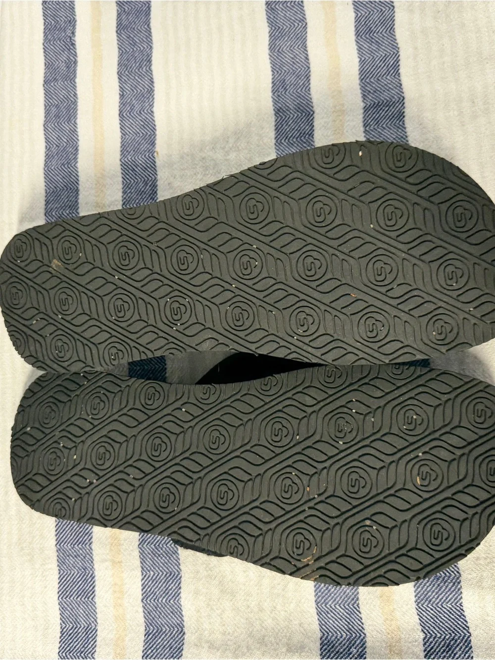 The Healing Sole Black Comfort Flip Flops Orthotic Sandals Women’s 9